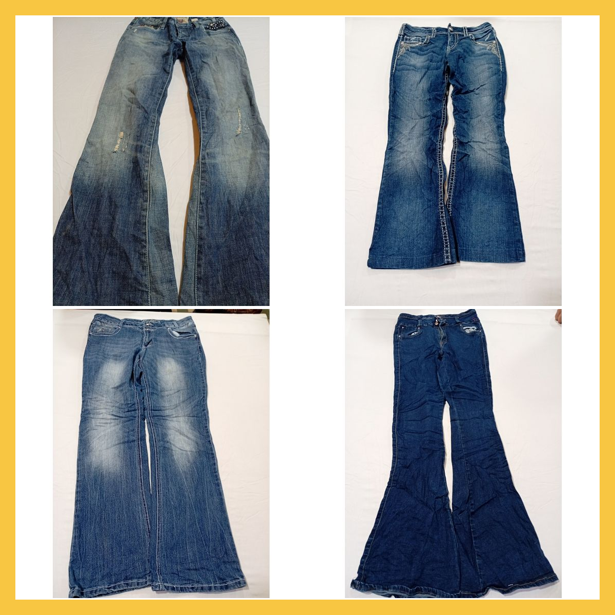 Ensemble de jeans évasés - 15 pièces Wrangler 7 Fo..