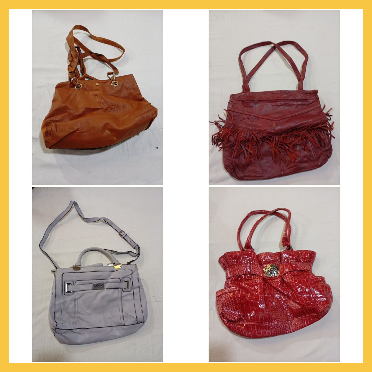 Guess Vera Pelle Etienne Aigner トートハンドバッグ バンドル 13個..