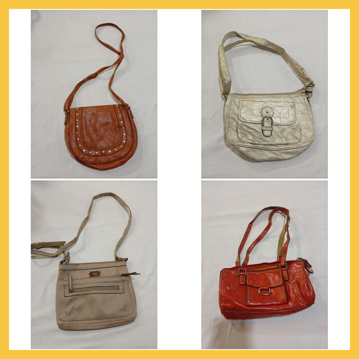 コーチ ナインウェスト バンドル 12個 ラグジュアリー 小型 ハンドバッグ レザー クロスボディ ..