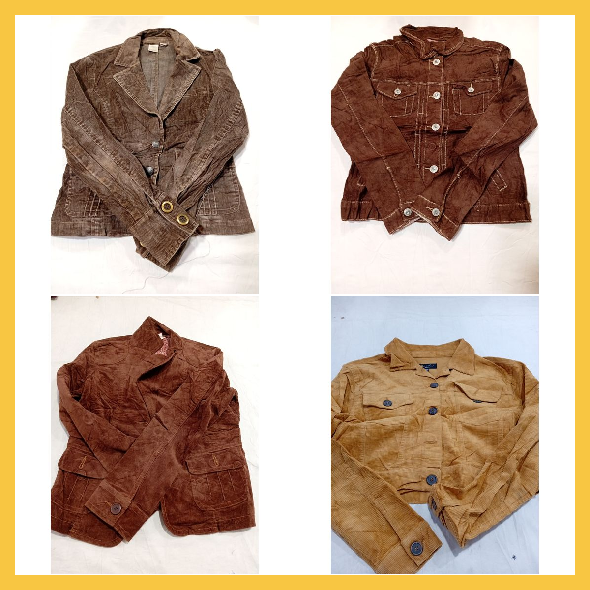 Veste en velours côtelé - 15 pièces mélange de Cas..