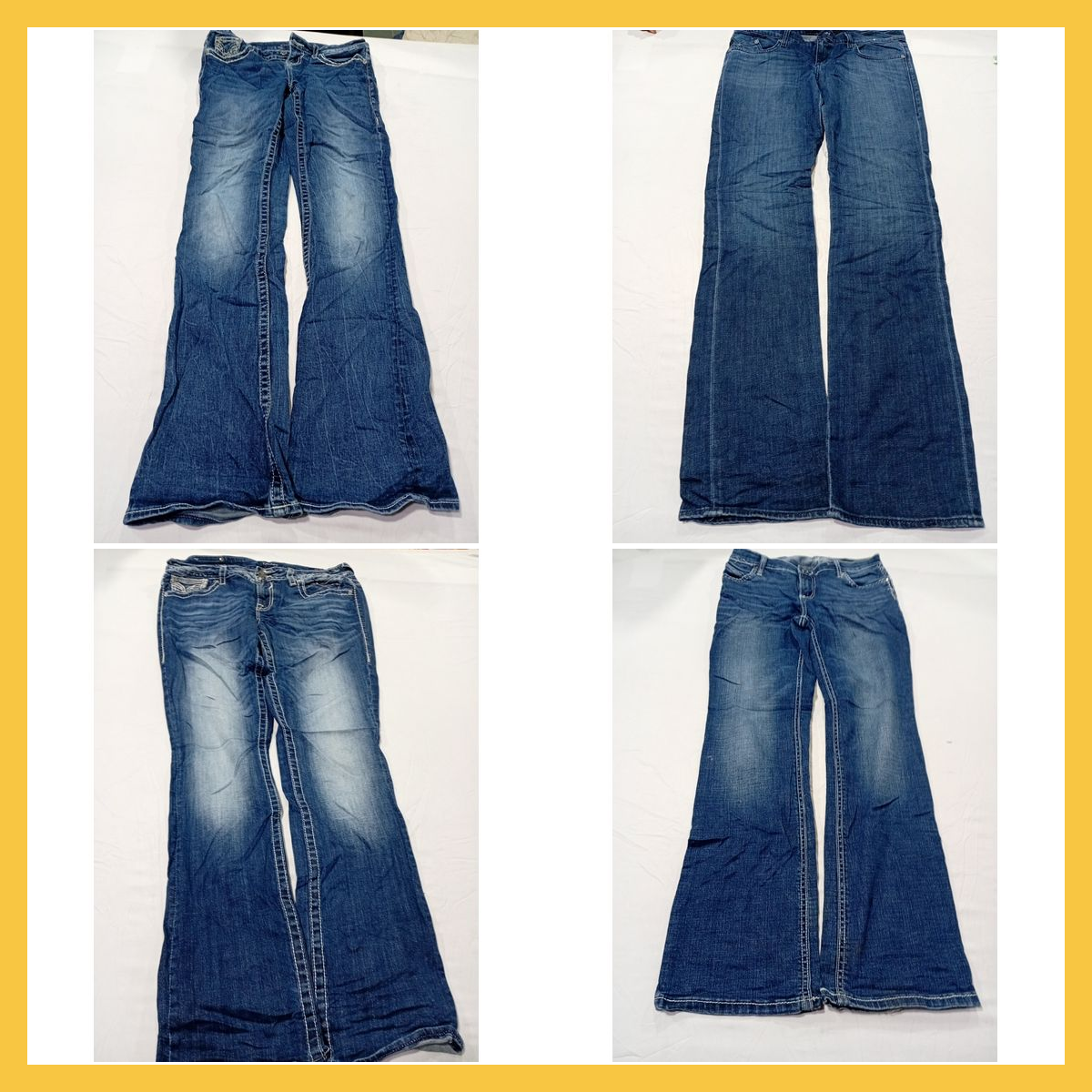 Designer Bootcut Jeans Bundle - 15 Pc Rock & Repub..