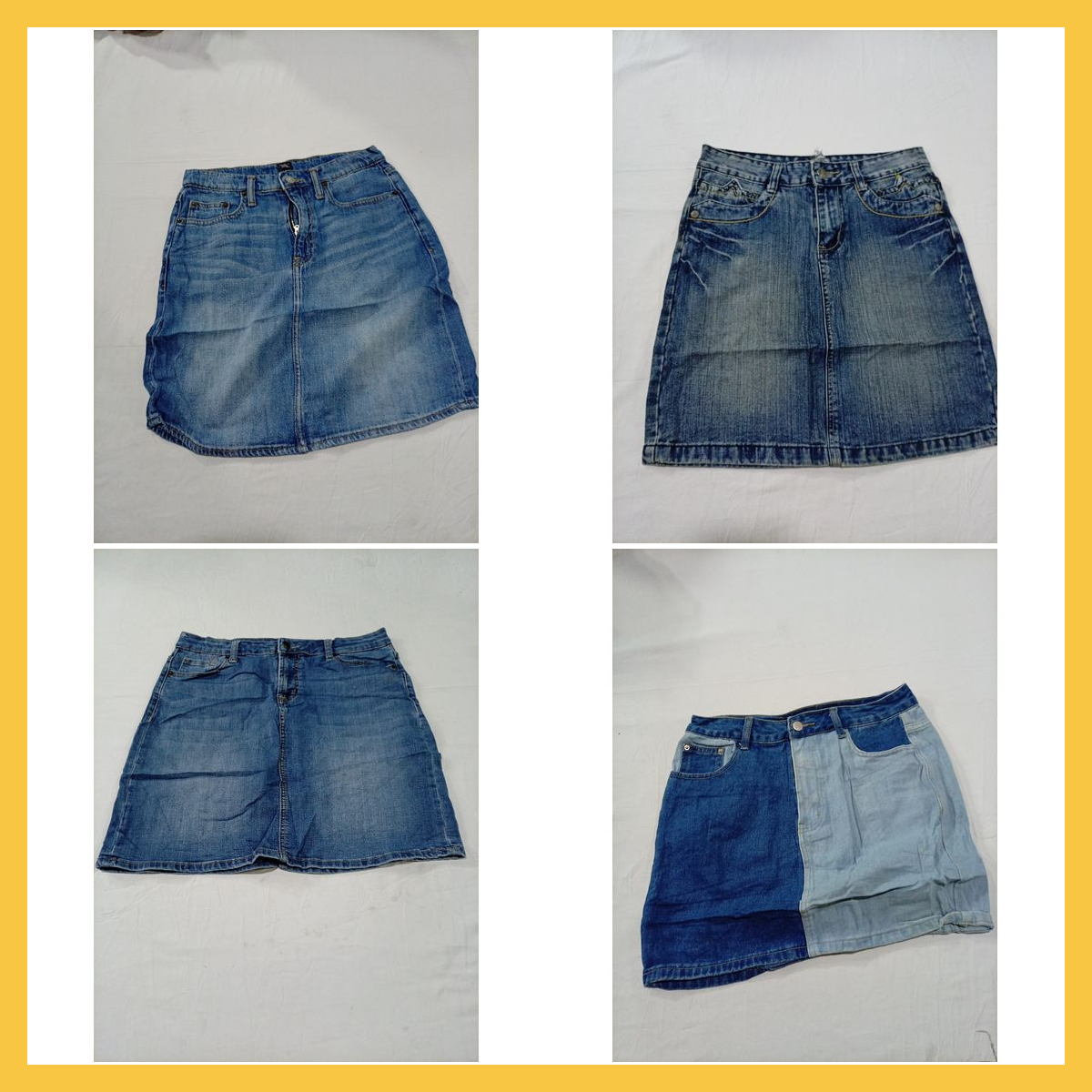 Lot de jupes en denim 9 pièces jupes mini sans mar..