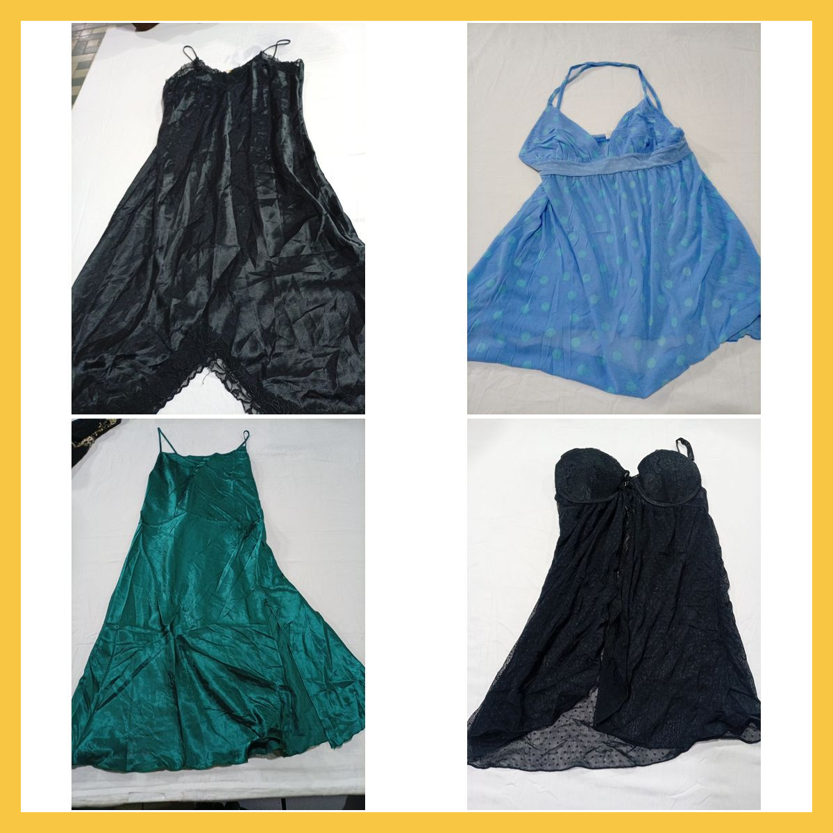 Ensemble de robes nuisettes vintage 12 pièces en d..