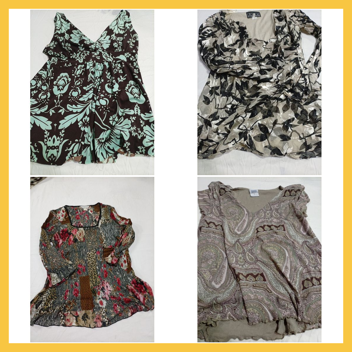 Floral & Printed Blouse Bundle - 15 Pc Mix of DKNY..
