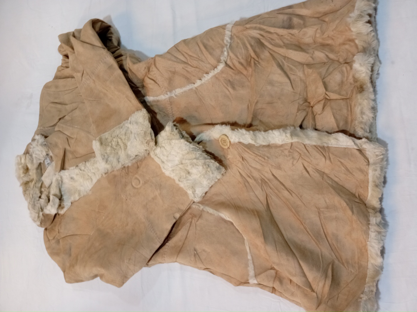 LARRY LEVINE Tan Fur Jacket