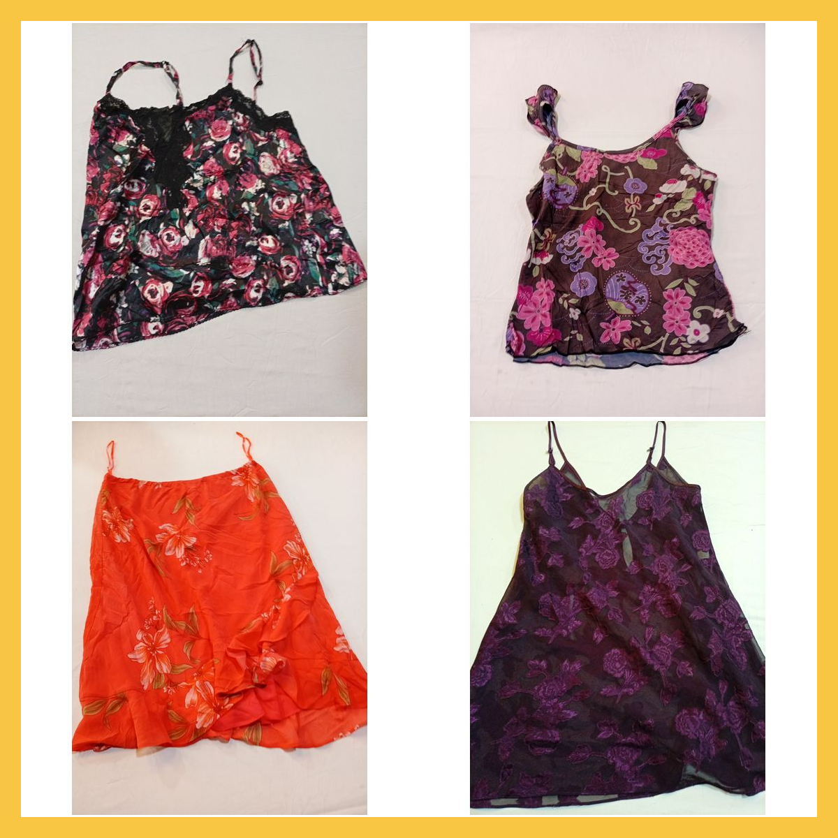 Ensemble de camisoles florales 9 pièces Hauts et j..