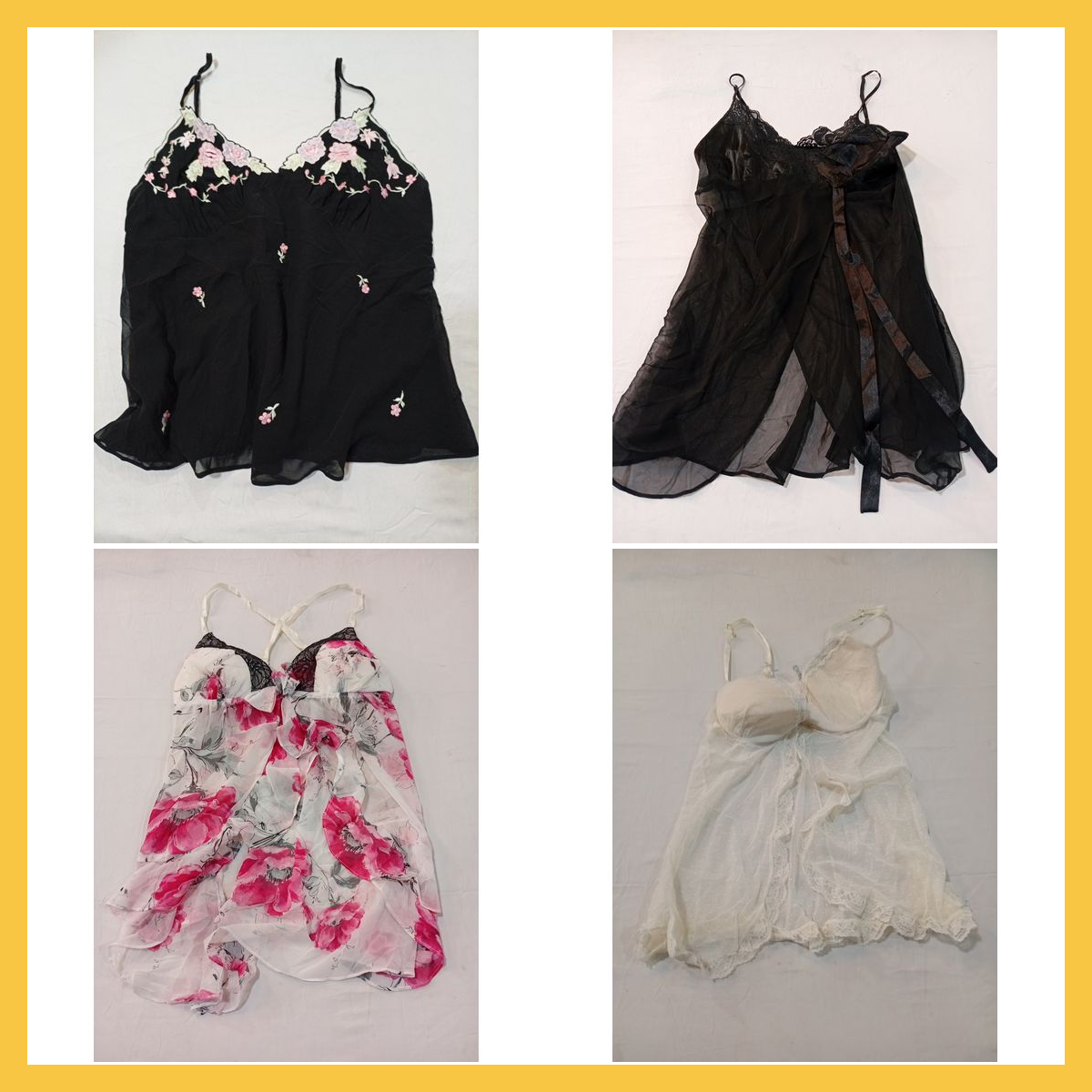 Ensemble de camisoles en dentelle de créateur - Vi..