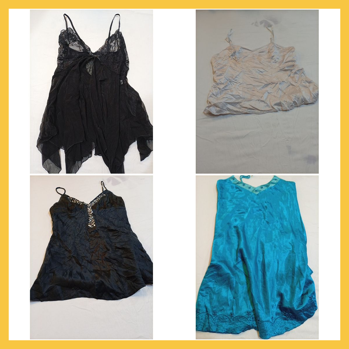 Silk Camisole Bundle 6pcs Unbranded Lace Satin Mix..