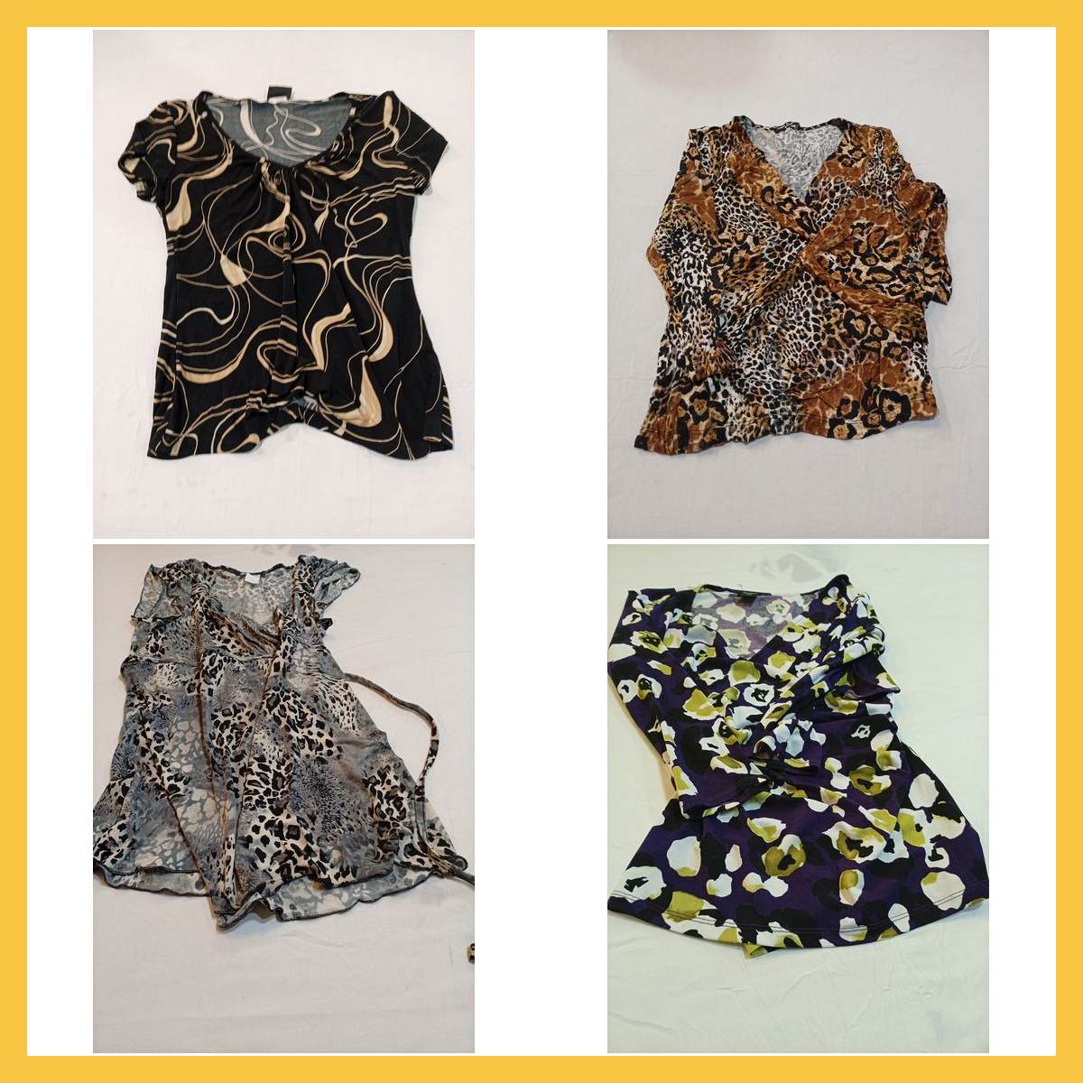 Printed Blouse Bundle: 15 Pc Mix of J.K. IVA, Ann ..