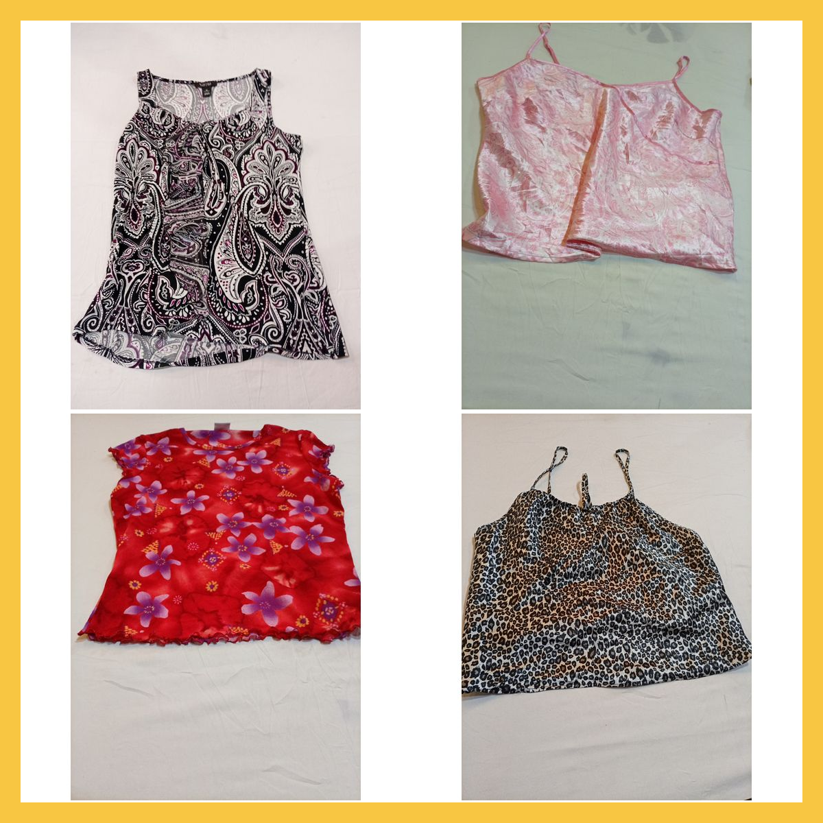 Ensemble de camisoles imprimées de designer - Lot ..