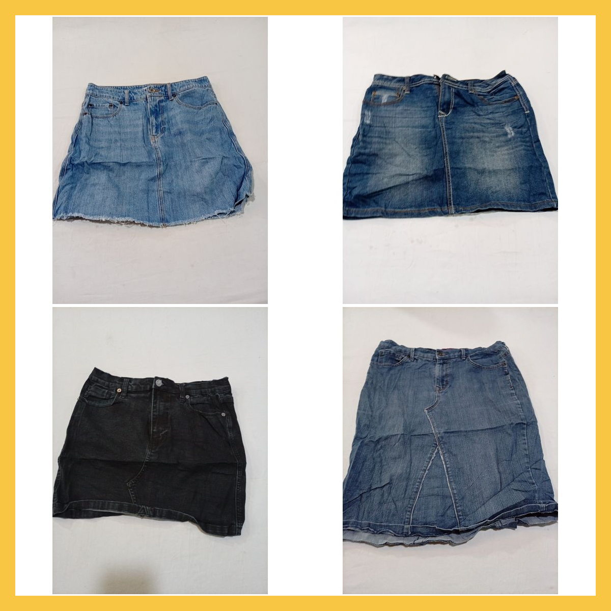 Denim Skirt Bundle - 15 Piece Lot of Gently Used M..