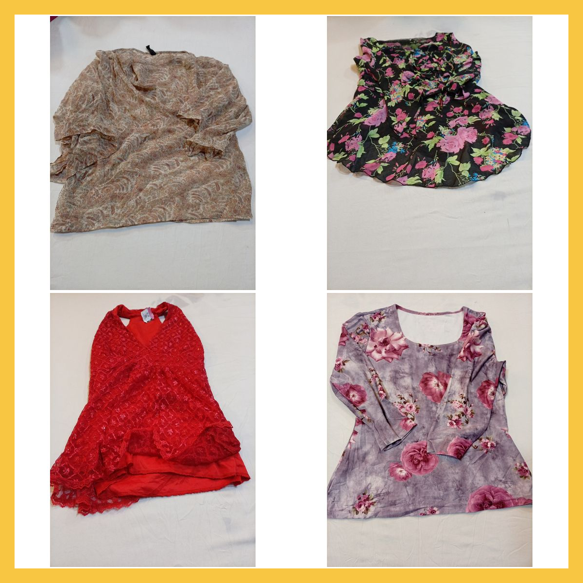 Ensemble de Blouses Florales - Lot Mixte de 13 Piè..