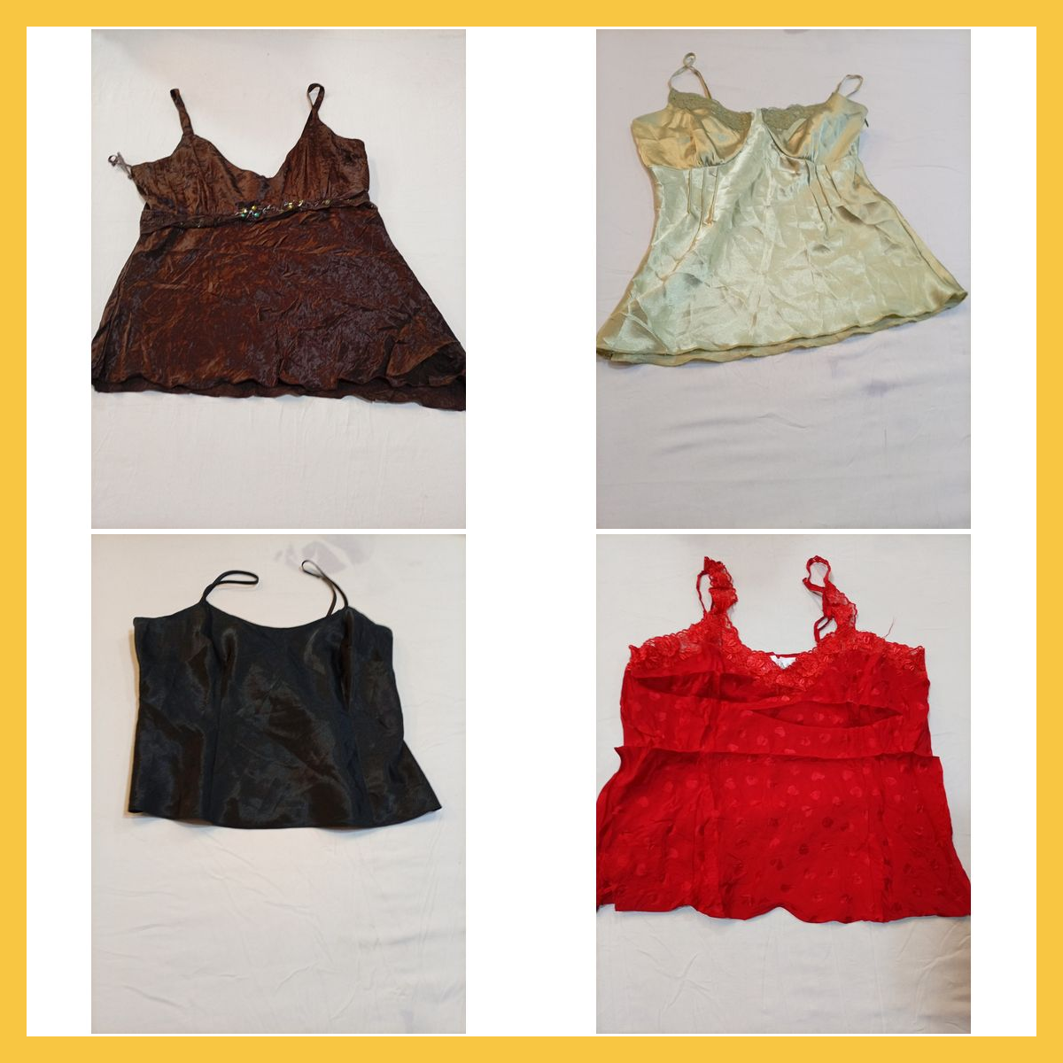 Seiden-Camisole-Bundle - 15 Teile Fashion Bug Ramp..