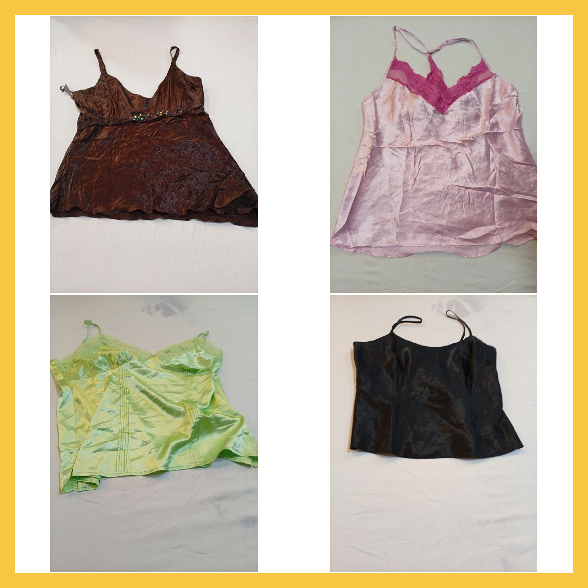 Silk Camisole Bundle - 15 Pc Mix of Fashion Bug, L..