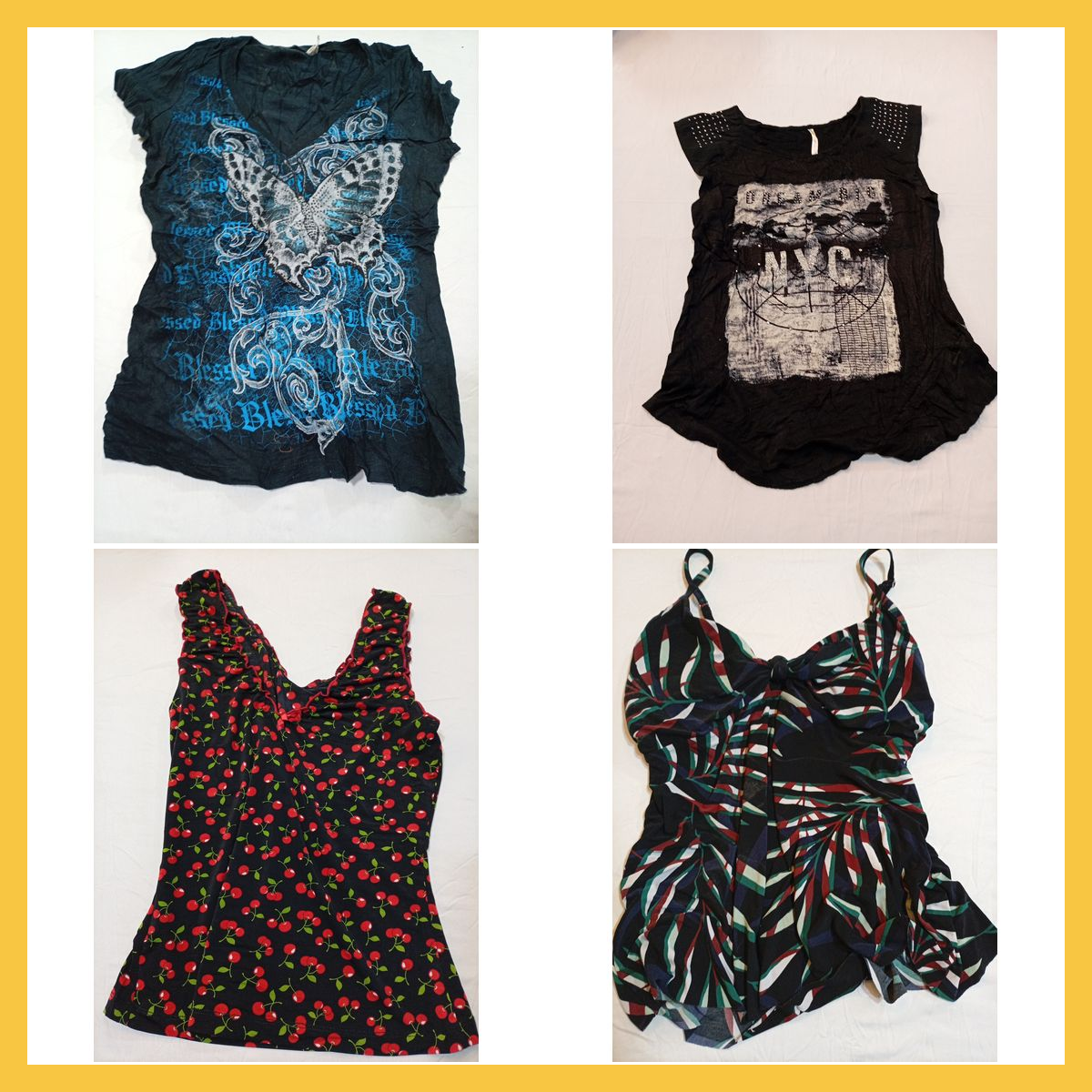 Graphic Tank Bundle 5pcs Women's Tops Assorted Pri..