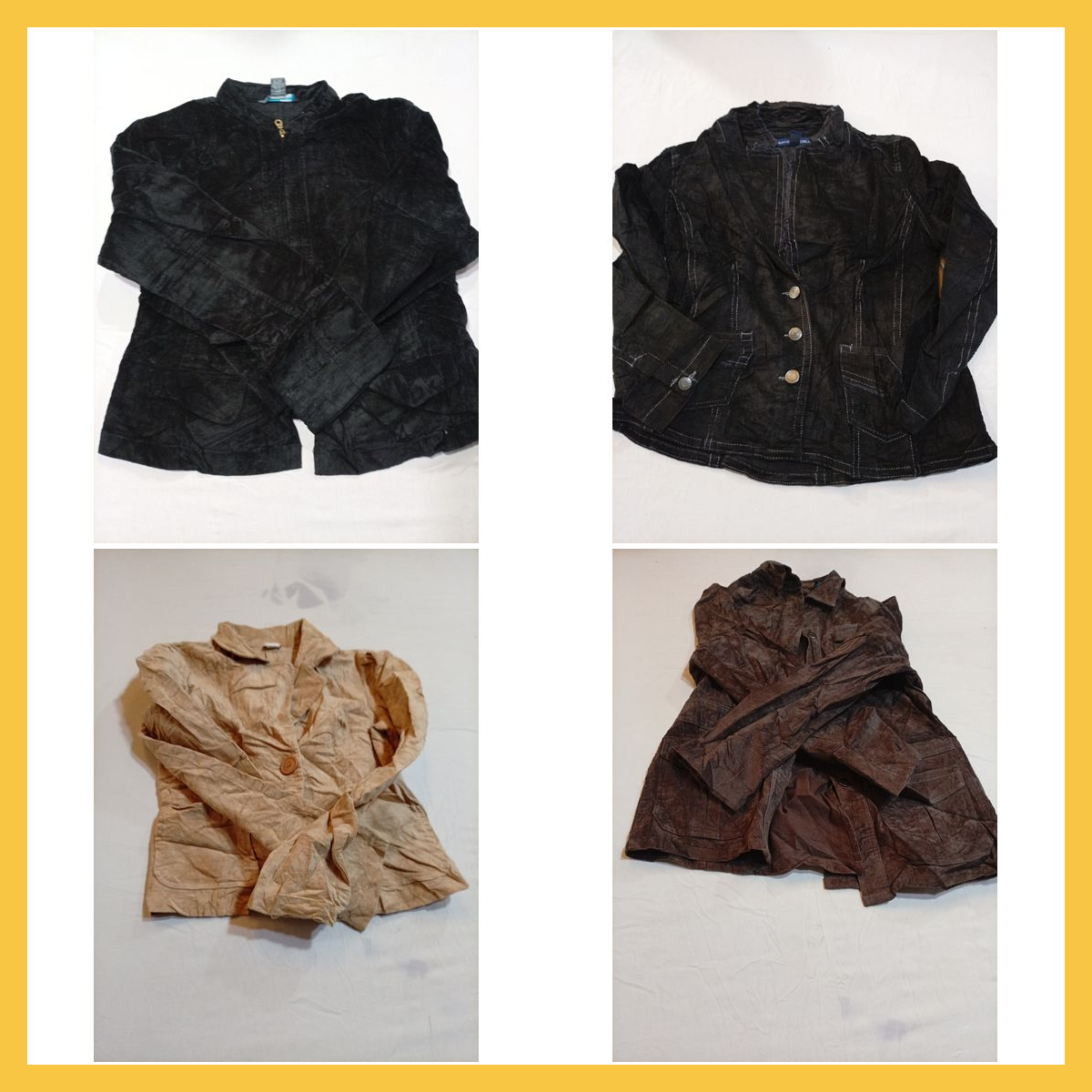 Conjunto de Jaquetas e Camisas de Corduroy - Micha..