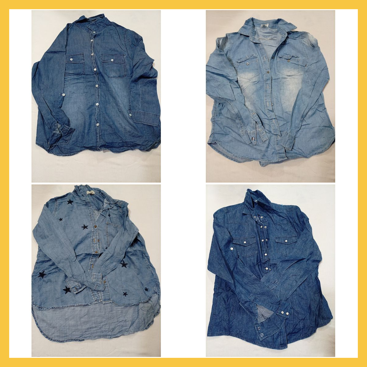 Denim Shirt Bundle - 15 Pc Lot Charlotte Russe, No..