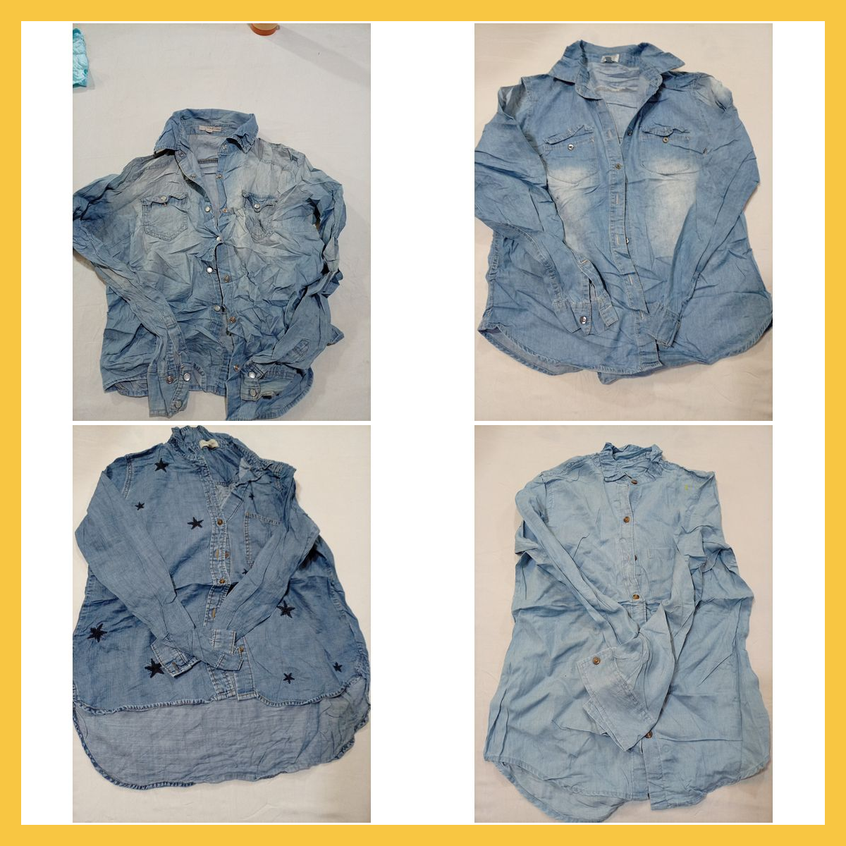 Denim Shirt Bundle - 14 Pc Mix aus Iris, Noble U, ..