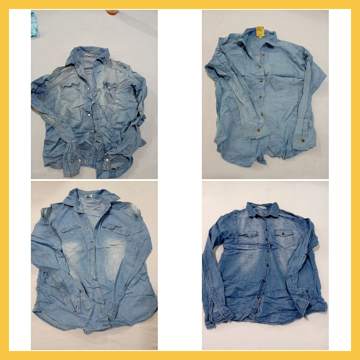 Denim Shirt Bundle - 12 Pc Mix of Iris, Gap, Mossi..