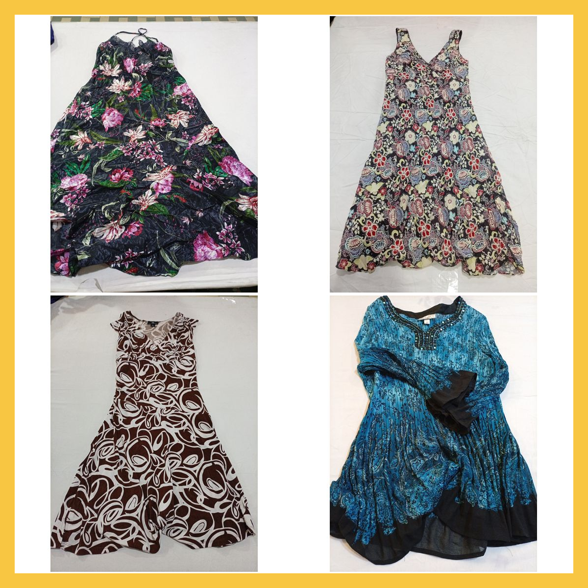 Floral & Polka Dot Midi Dress Bundle - Ginea Donat..
