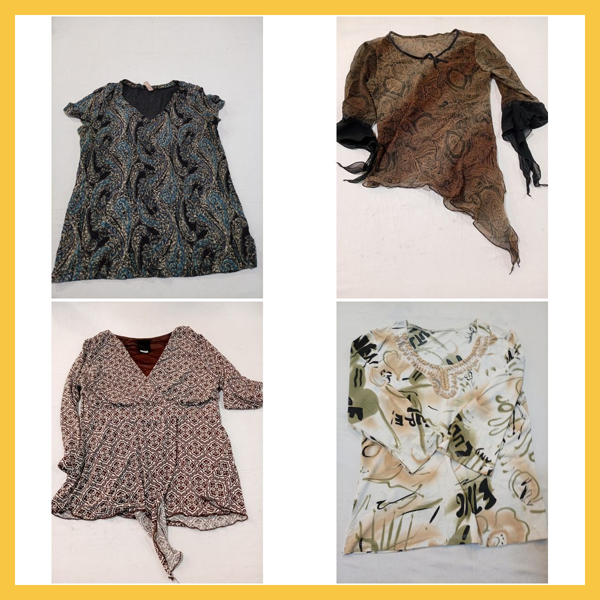 Ensemble d'impressions vibrantes 10 pièces Tops fe..