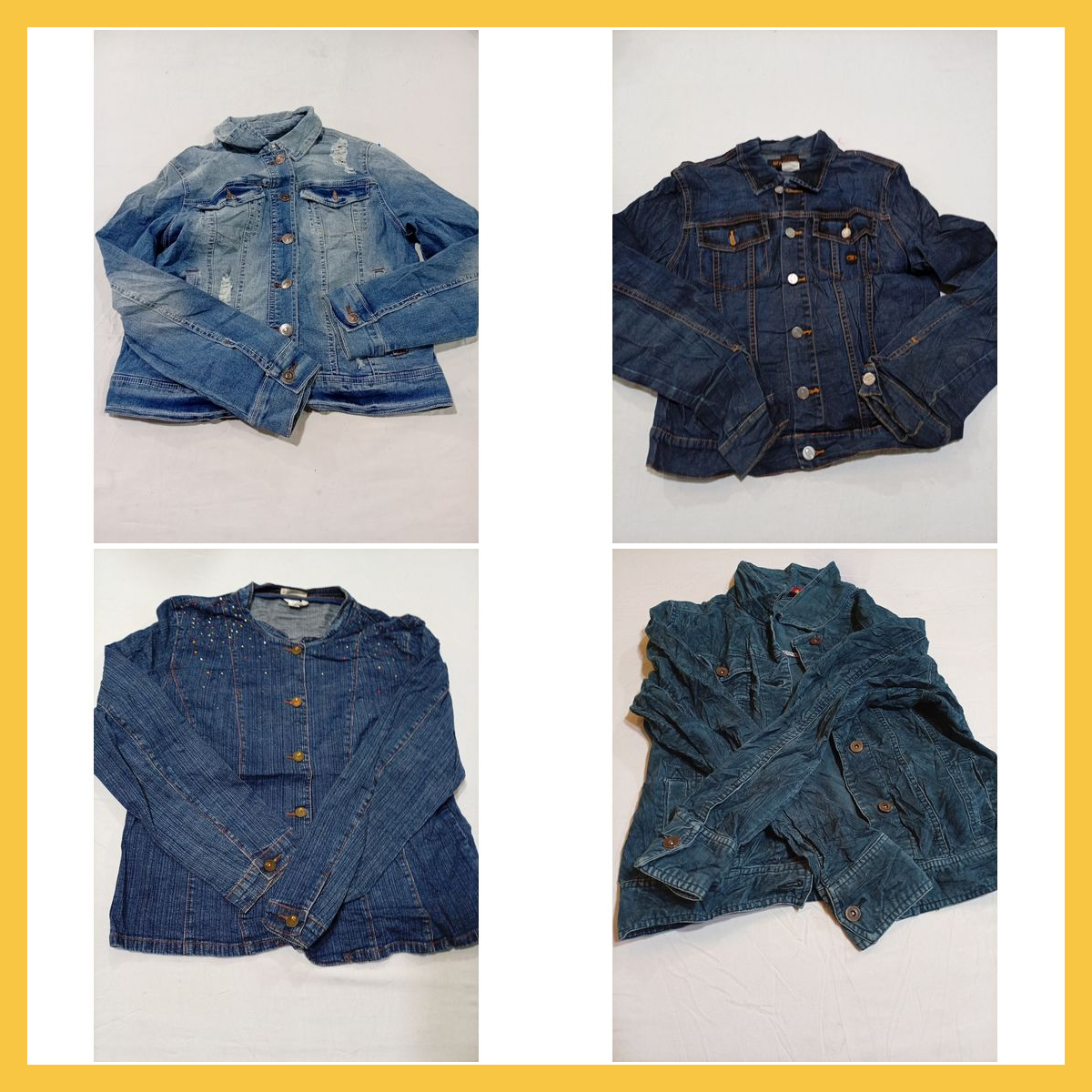 Denimjacken-Bundle - 14 Stück Mischmarken Guess, Z..