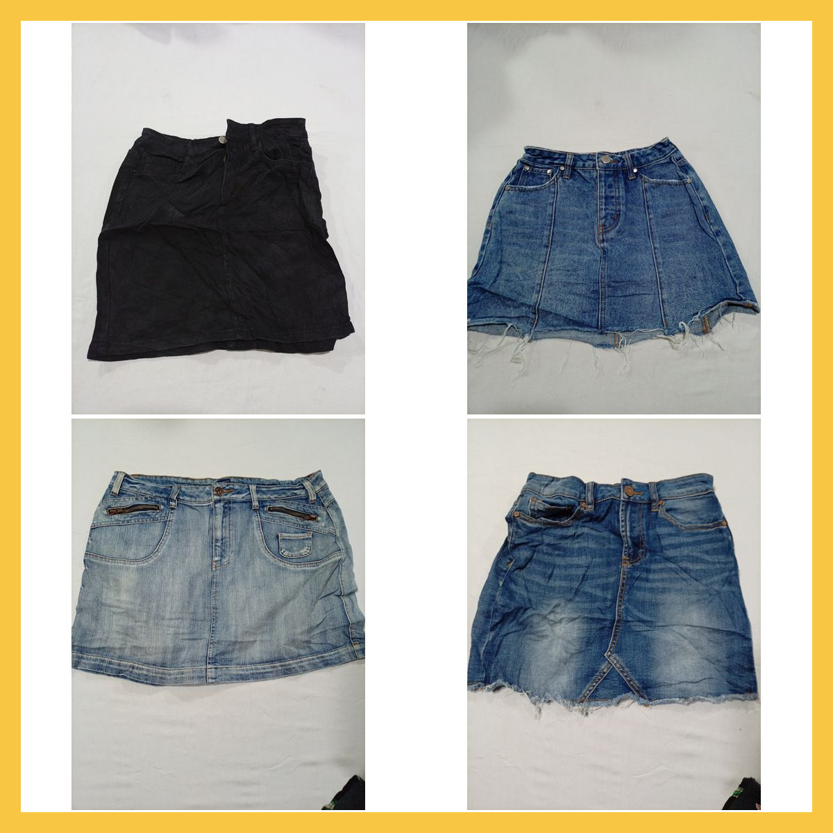 Conjunto de Saias de Jeans Levemente Usadas Guamy ..