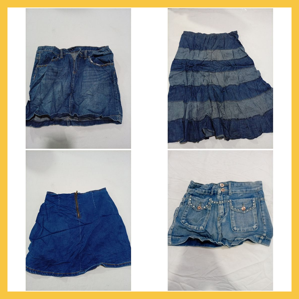 Denim Skirt Bundle 5pcs Mini Skirts Unbranded Deni..