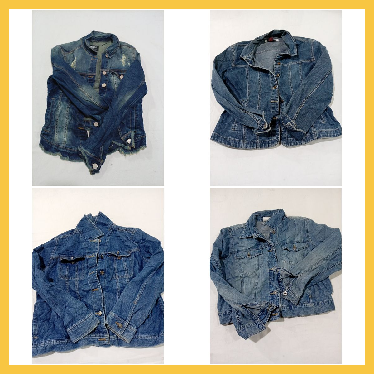 Pacote de Jaquetas Jeans - 14 peças Mix Marcas GAP..