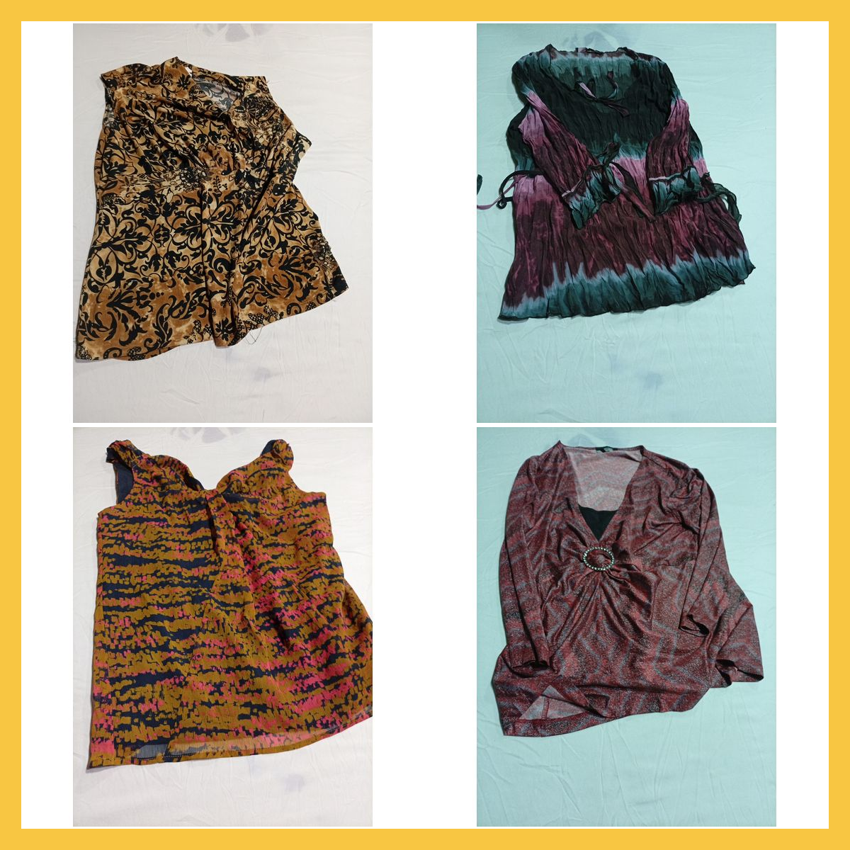 Vintage Printed Blouse Bundle JK LA Violet & York ..