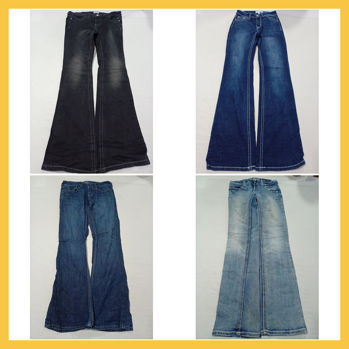 Pacote de Jeans Flare: Guess, rue21, Aeropostale e..