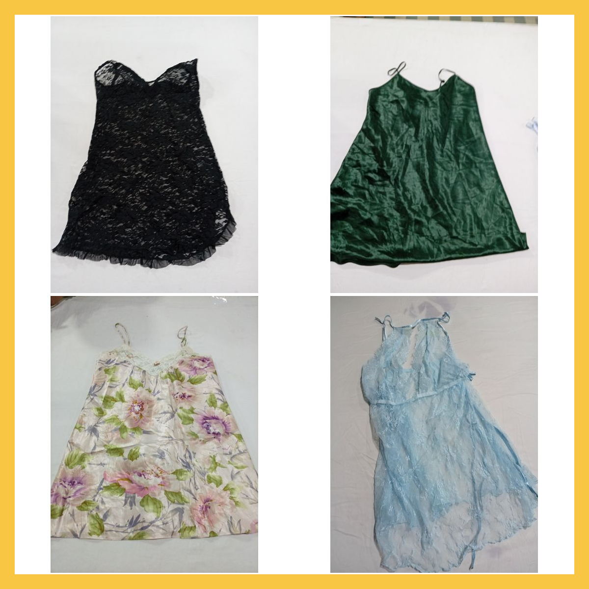 Slip Dress Bundle - 14 pezzi di chemisier in pizzo..