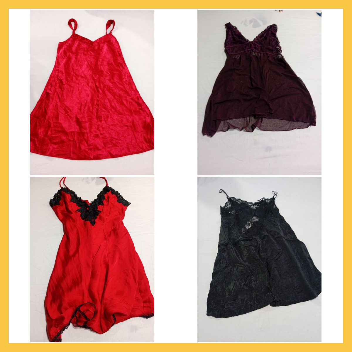 Slip Dress Bundle - Enchanting & Lace Trim Nightgo..
