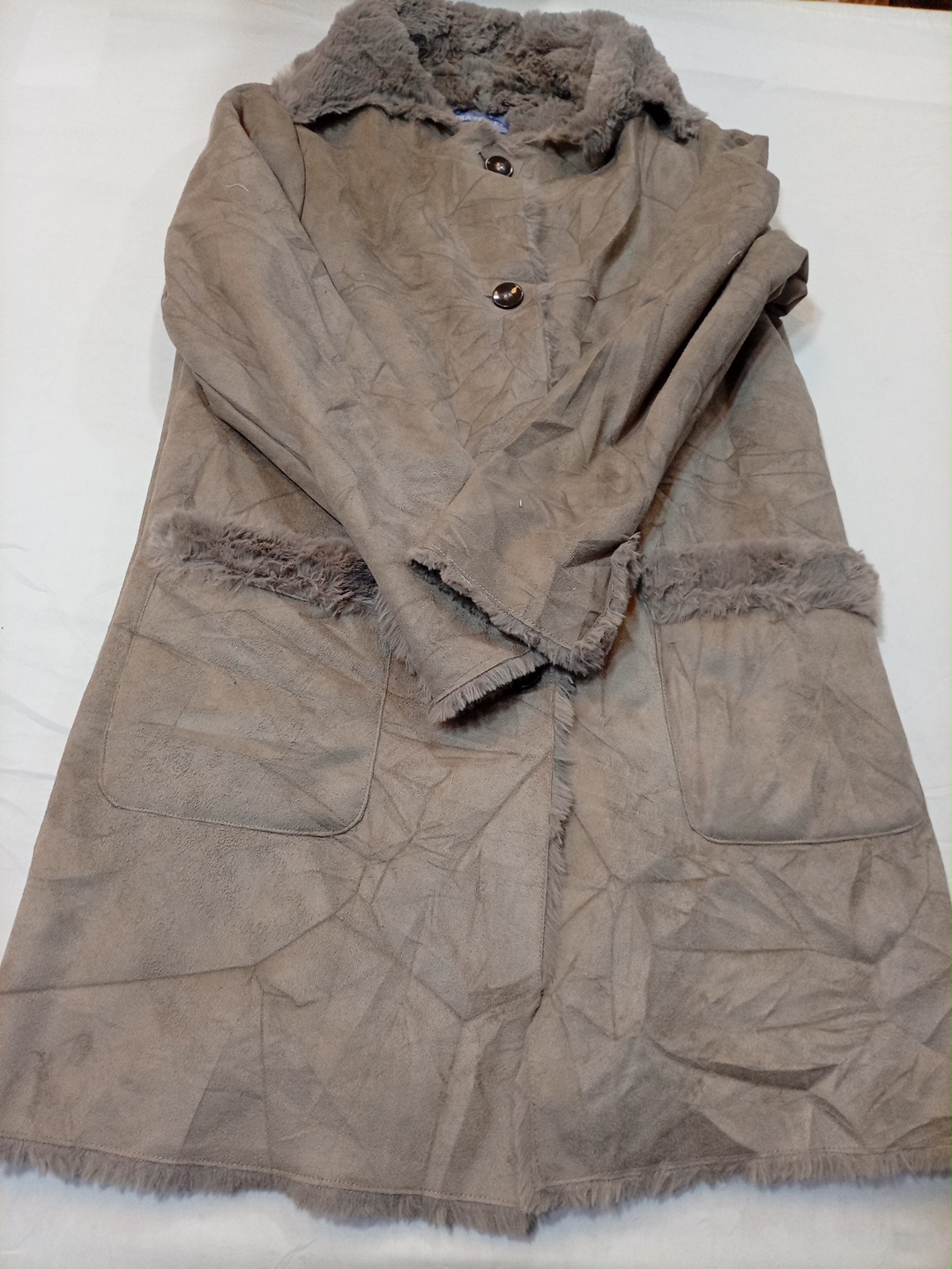 Laura Scott Faux Fur Lined Coat