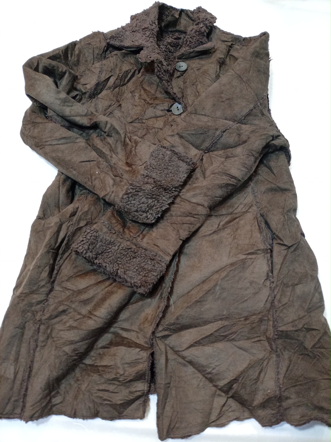 Brown Fur-Lined Coat