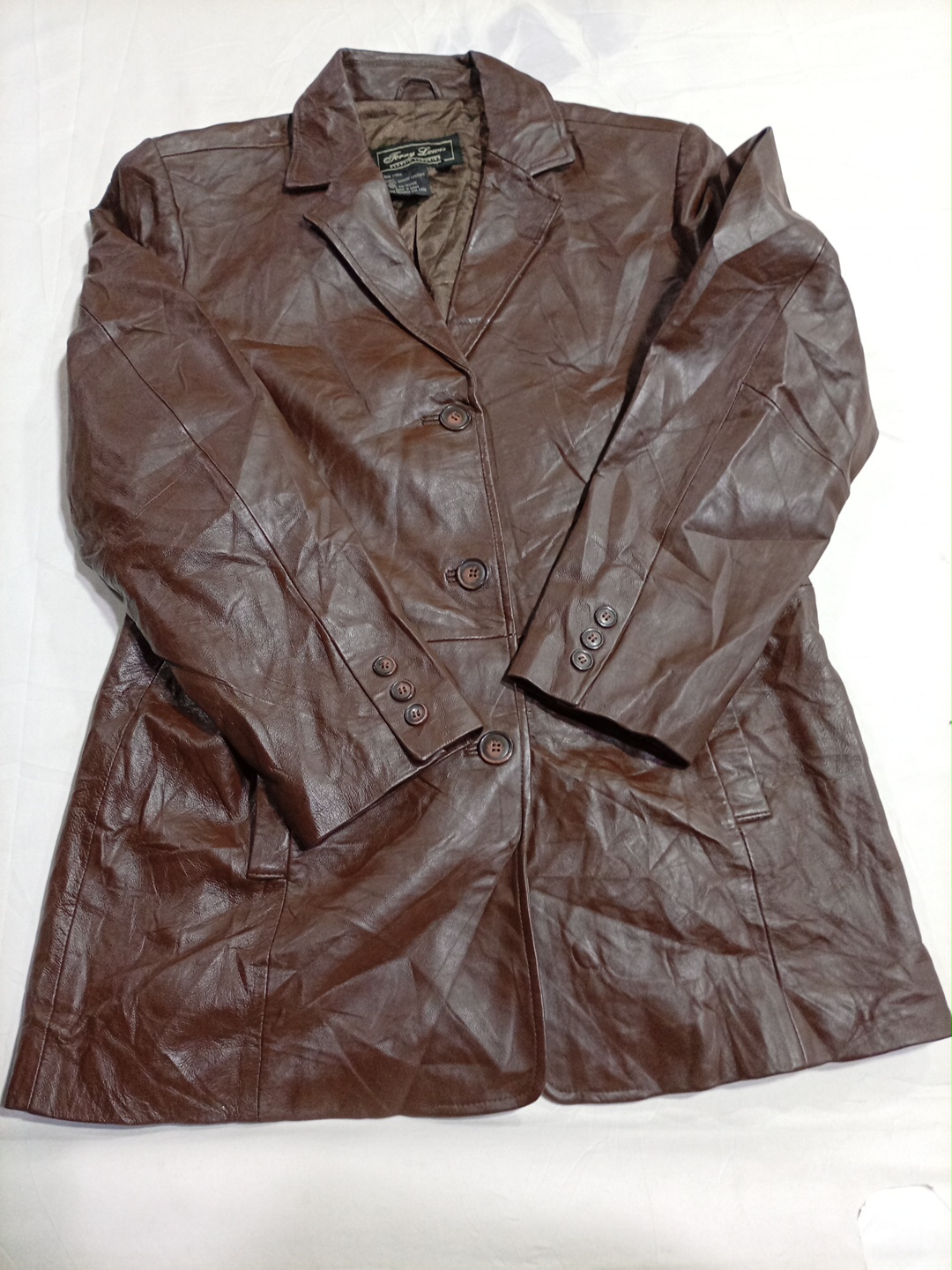 Terry Lewis Classic Luxuries Brown Leather Jacket