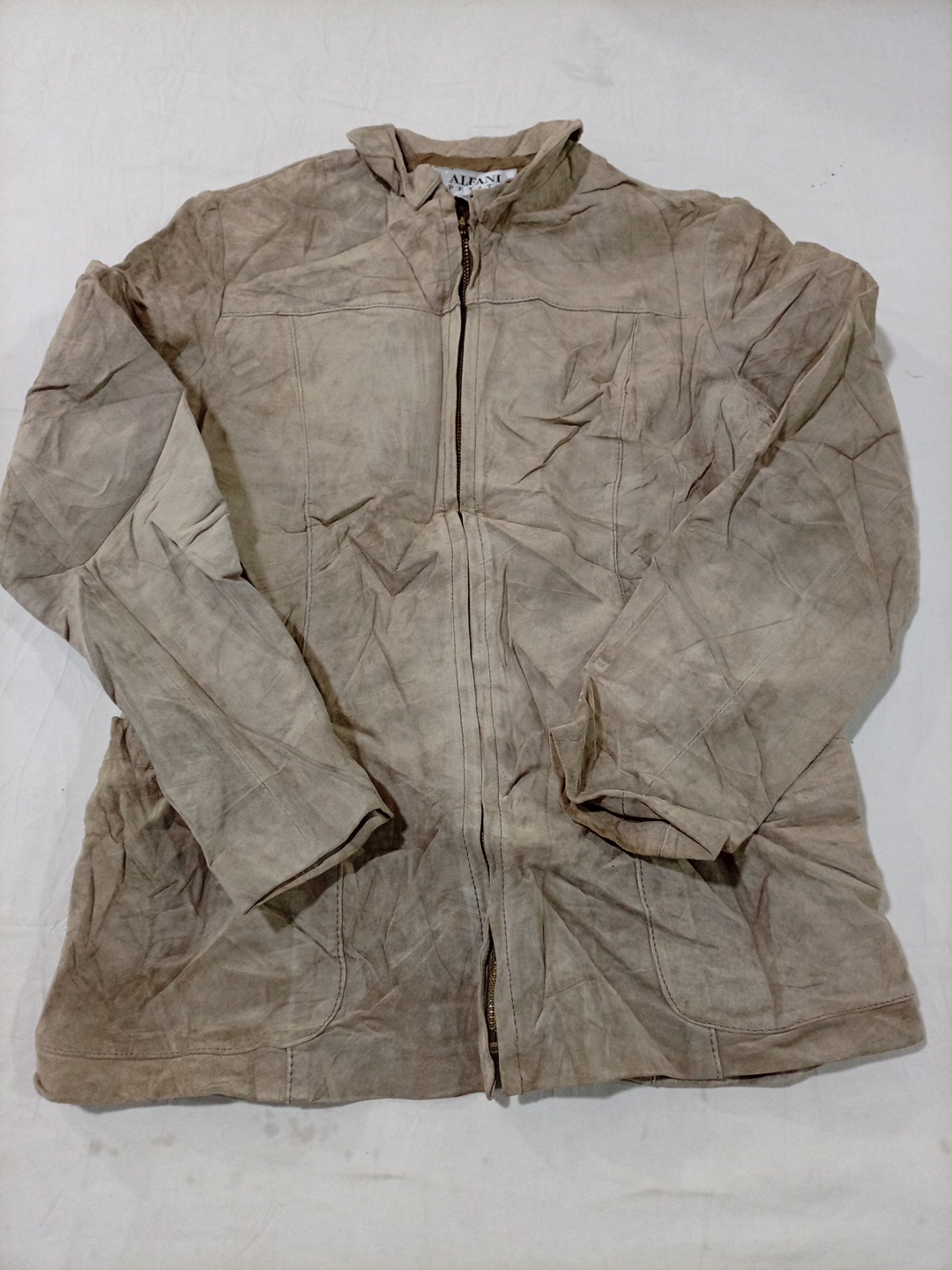 Veste en cuir Alfani
