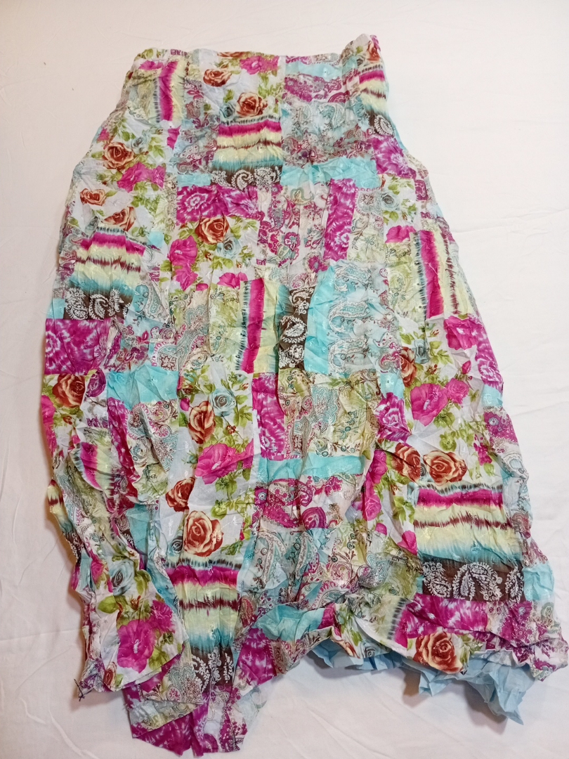 Floral Patchwork Skirt