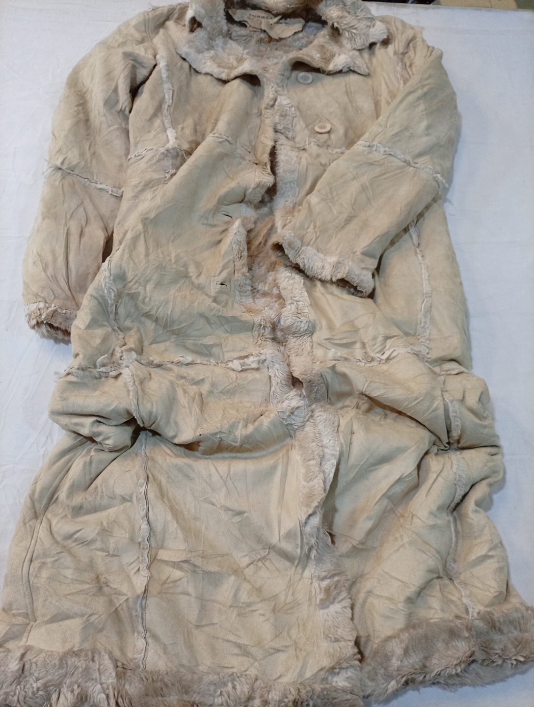 Manteau en suédé faux Fairweather