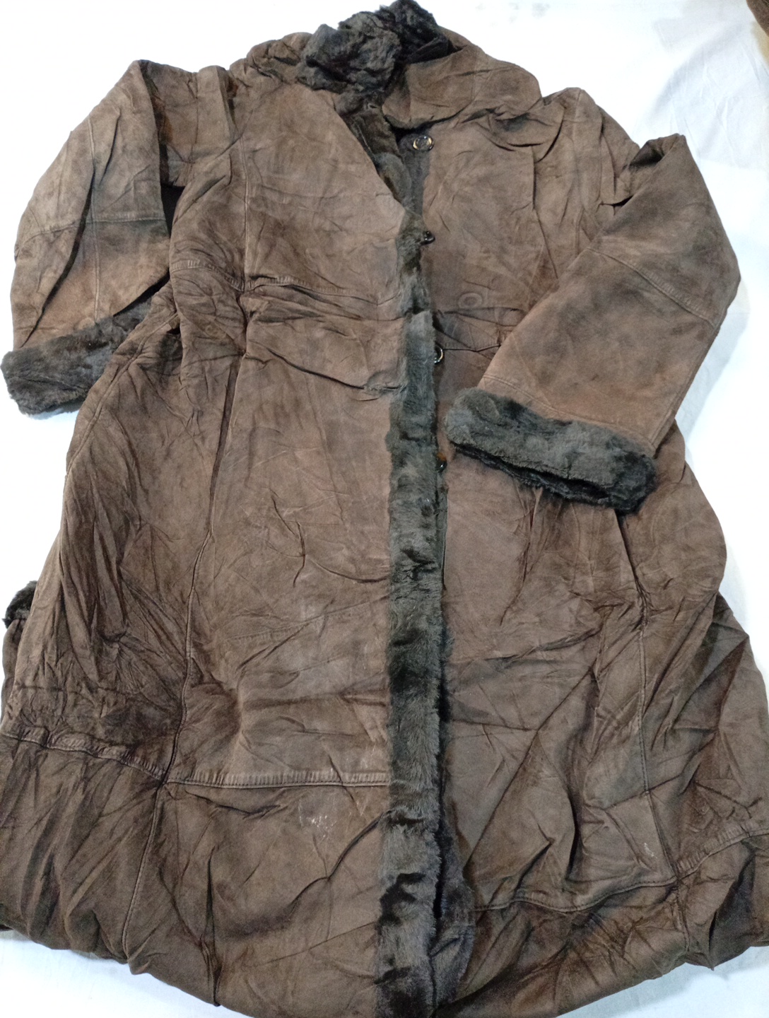 Brown Fur-Lined Coat