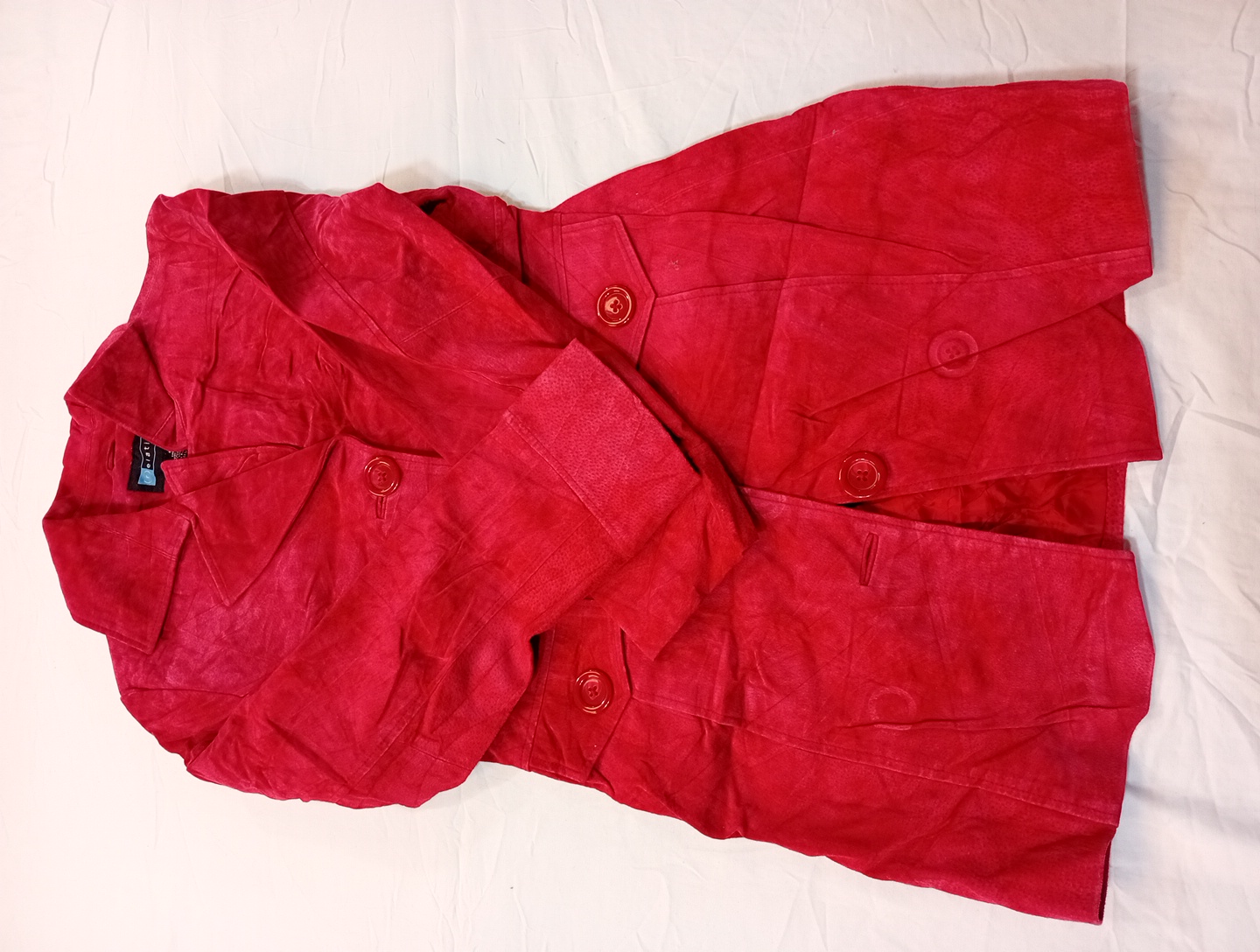 Veste en cuir rouge Relativity