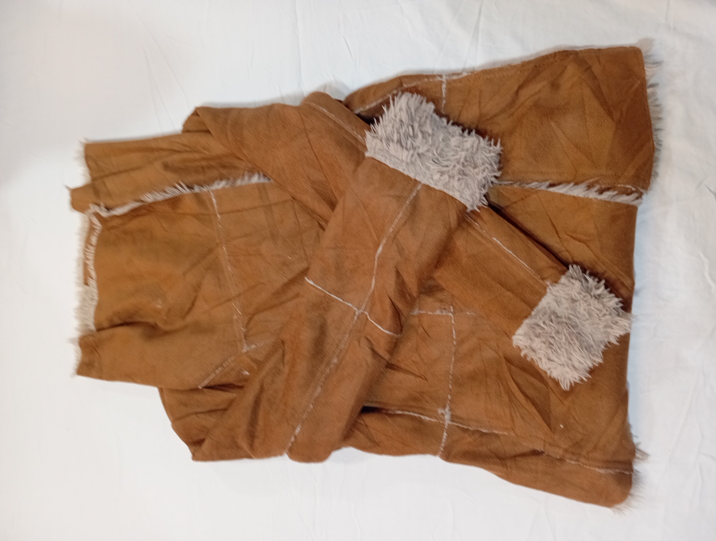 Veste en daim marron