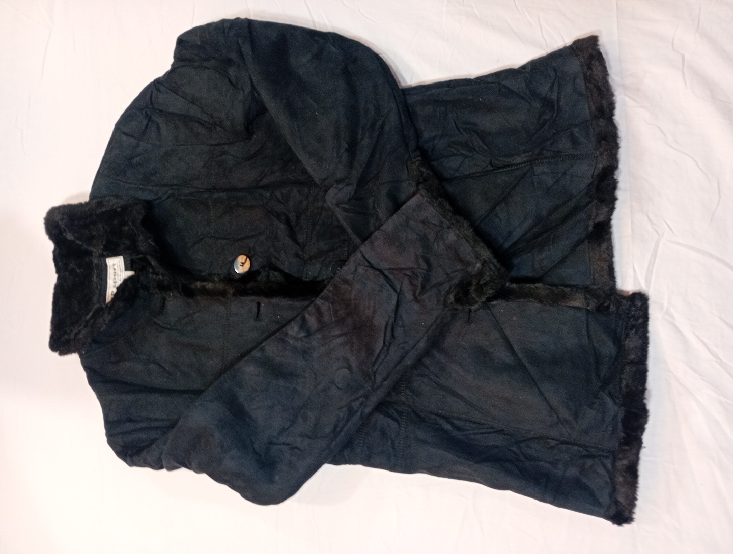 Black Faux Fur Jacket