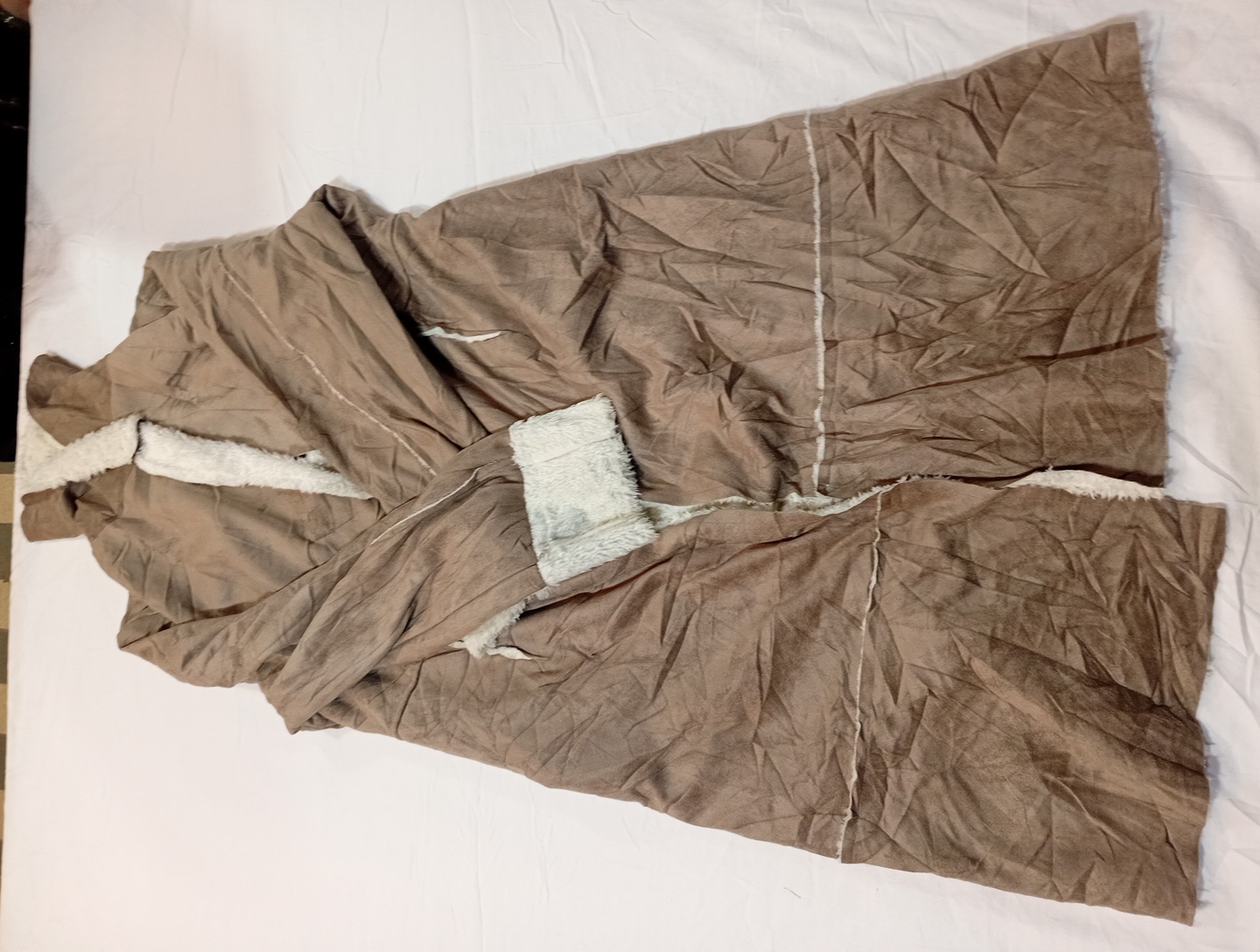 Taupe Shearling Coat