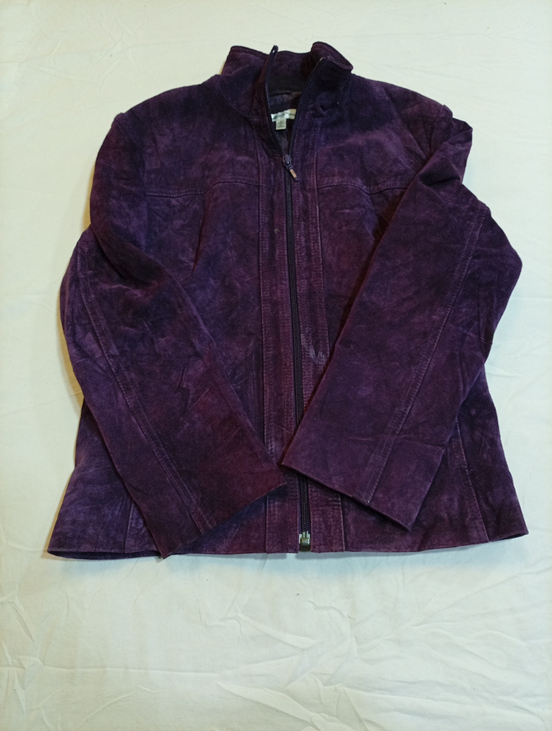Yvonne de Marie Purple Suede Jacket