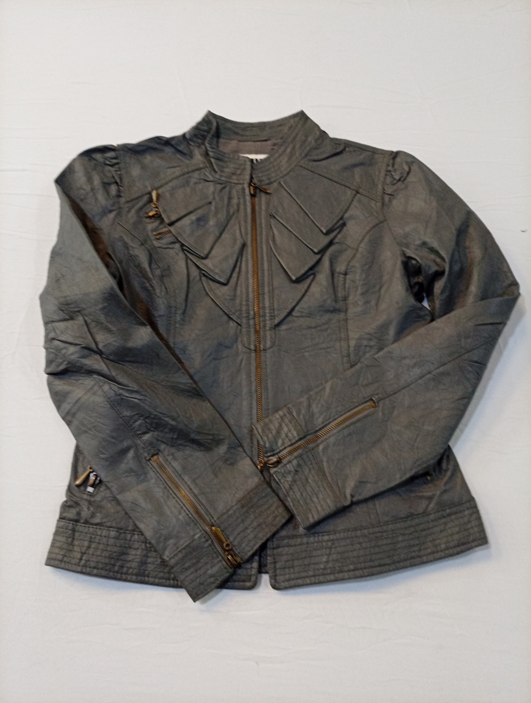 KUT by Kut from the Kloth graue Lederjacke