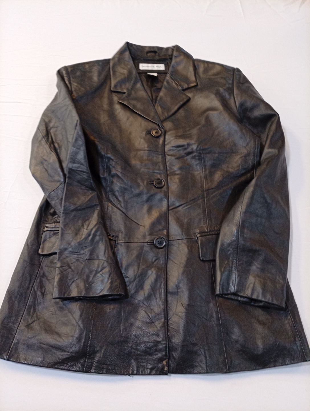 Manteau en cuir Preston & York