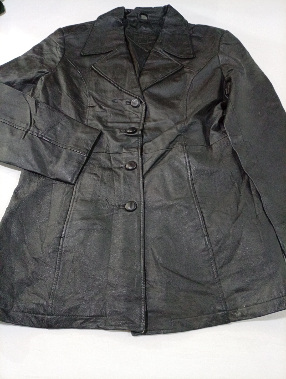 Jaqueta de Couro Preta