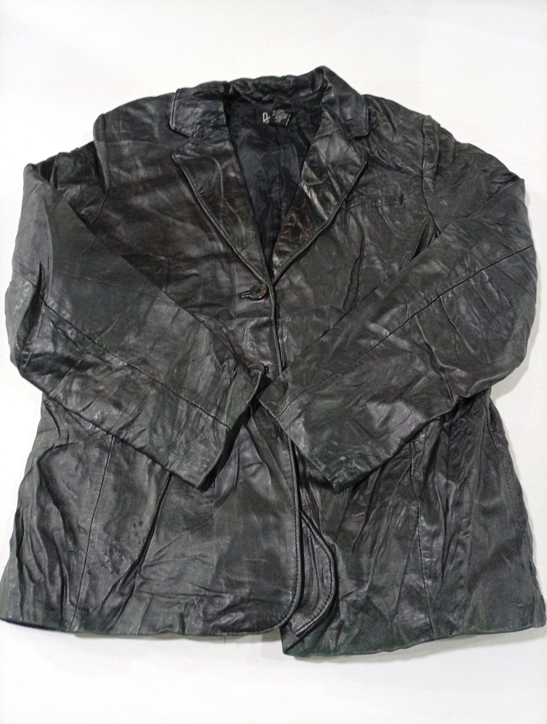 Jaqueta de Couro Preta Rafaella