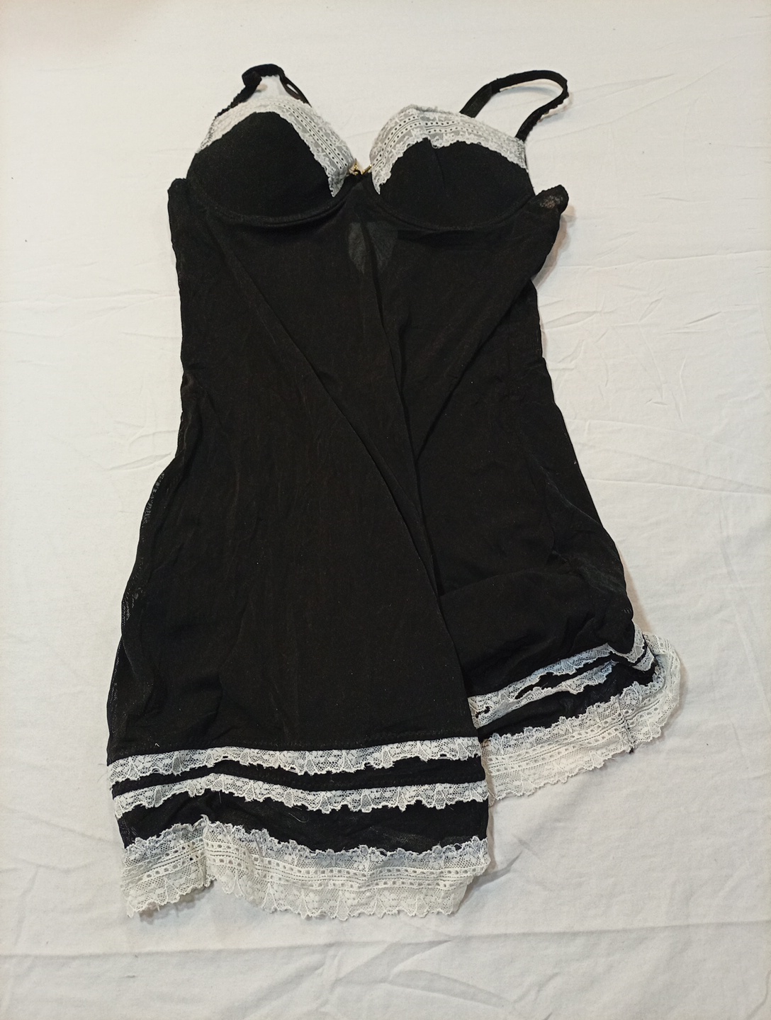 Ralph Lauren Black Lace Slip Dress